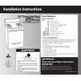 WHIRLPOOL TGP302LW0 Installation Manual WHIRLPOOL TGP302LW0 Installation Manual