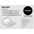 SHARP PWE220 Owners Manual SHARP PWE220 Owners Manual