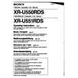 SONY XR-U551 Owners Manual SONY XR-U551 Owners Manual