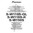 PIONEER S-W110S-K Owners Manual PIONEER S-W110S-K Owners Manual