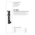 GEMINI PT-2600 Owners Manual GEMINI PT-2600 Owners Manual