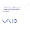 SONY PCG-FX605 VAIO Software Manual SONY PCG-FX605 VAIO Software Manual