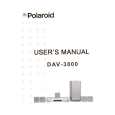 POLAROID DAV-3800 Owners Manual POLAROID DAV-3800 Owners Manual