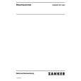 ZANKER SFX4040 (PRIVILEG) Owners Manual ZANKER SFX4040 (PRIVILEG) Owners Manual