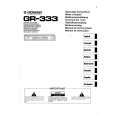 PIONEER GR-333 Owners Manual PIONEER GR-333 Owners Manual