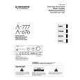 PIONEER A-676 Owners Manual PIONEER A-676 Owners Manual