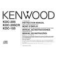KENWOOD KDC105 Owners Manual KENWOOD KDC105 Owners Manual