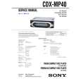 SONY CDXMP40 Service Manual SONY CDXMP40 Service Manual