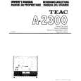 TEAC A-2300 Owners Manual TEAC A-2300 Owners Manual