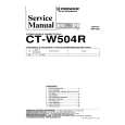 PIONEER CT-W504R Service Manual PIONEER CT-W504R Service Manual