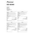 PIONEER SE-M380/XCN/EW Owners Manual PIONEER SE-M380/XCN/EW Owners Manual