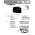SONY ICFSW7600 Service Manual SONY ICFSW7600 Service Manual
