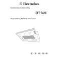 ELECTROLUX EFP6416/S Owners Manual ELECTROLUX EFP6416/S Owners Manual