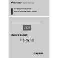 PIONEER RS-D7R-2/EW Owners Manual PIONEER RS-D7R-2/EW Owners Manual