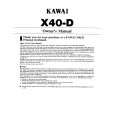 KAWAI X40 Owners Manual KAWAI X40 Owners Manual