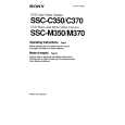 SONY SSC-C350P Owners Manual SONY SSC-C350P Owners Manual