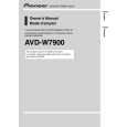 PIONEER AVD-W7900/XZ/UC Owners Manual PIONEER AVD-W7900/XZ/UC Owners Manual