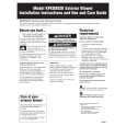 WHIRLPOOL KPED892K0 Installation Manual WHIRLPOOL KPED892K0 Installation Manual