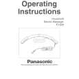 PANASONIC EV328 Owners Manual PANASONIC EV328 Owners Manual
