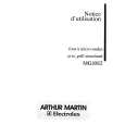 ARTHUR MARTIN ELECTROLUX MG1082 Owners Manual ARTHUR MARTIN ELECTROLUX MG1082 Owners Manual