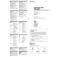 SONY CDX-602 Owners Manual SONY CDX-602 Owners Manual