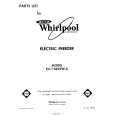 WHIRLPOOL EV110EXPW0 Parts Catalog WHIRLPOOL EV110EXPW0 Parts Catalog