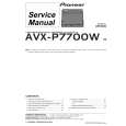 PIONEER AVX-P7700W/ES Service Manual PIONEER AVX-P7700W/ES Service Manual
