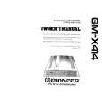 PIONEER GMX414 Owners Manual PIONEER GMX414 Owners Manual