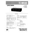 SONY TCWR500 Service Manual SONY TCWR500 Service Manual
