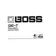 BOSS GE-7 Owners Manual BOSS GE-7 Owners Manual