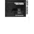 PIONEER GM4000 Owners Manual PIONEER GM4000 Owners Manual