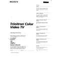 SONY KV-13VM30 Owners Manual SONY KV-13VM30 Owners Manual