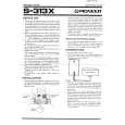 PIONEER S313X Owners Manual PIONEER S313X Owners Manual