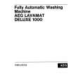 AEG Lavamat Deluxe 1000 Owners Manual AEG Lavamat Deluxe 1000 Owners Manual