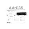 AKAI AA-1135 Owners Manual AKAI AA-1135 Owners Manual
