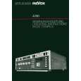 REVOX A720 Owners Manual REVOX A720 Owners Manual