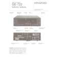 KENWOOD GE722 Service Manual KENWOOD GE722 Service Manual