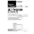 PIONEER A701R/R-G Service Manual PIONEER A701R/R-G Service Manual