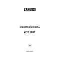 ZANUSSI ZCE5601 Owners Manual ZANUSSI ZCE5601 Owners Manual