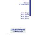 ARTHUR MARTIN ELECTROLUX AW2168F Owners Manual ARTHUR MARTIN ELECTROLUX AW2168F Owners Manual