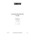 ZANUSSI W1106 Owners Manual ZANUSSI W1106 Owners Manual