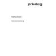 PRIVILEG 218.091-7/40580 Owners Manual PRIVILEG 218.091-7/40580 Owners Manual