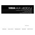 YAMAHA AX-400 Instrukcja Obsługi YAMAHA AX-400 Instrukcja Obsługi