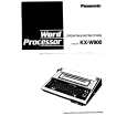 PANASONIC KXW900 Owners Manual PANASONIC KXW900 Owners Manual
