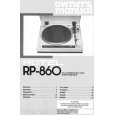 ROTEL RP-860 Owners Manual ROTEL RP-860 Owners Manual