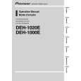 PIONEER DEH-1020E/XN/EW5 Owners Manual PIONEER DEH-1020E/XN/EW5 Owners Manual