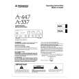 PIONEER A-447 Owners Manual PIONEER A-447 Owners Manual