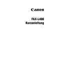 CANON FAX-L400 Quick Start CANON FAX-L400 Quick Start