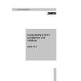 ZANUSSI ZHN723IW Owners Manual ZANUSSI ZHN723IW Owners Manual
