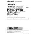 PIONEER DEH-2750B/XM/ES Service Manual PIONEER DEH-2750B/XM/ES Service Manual